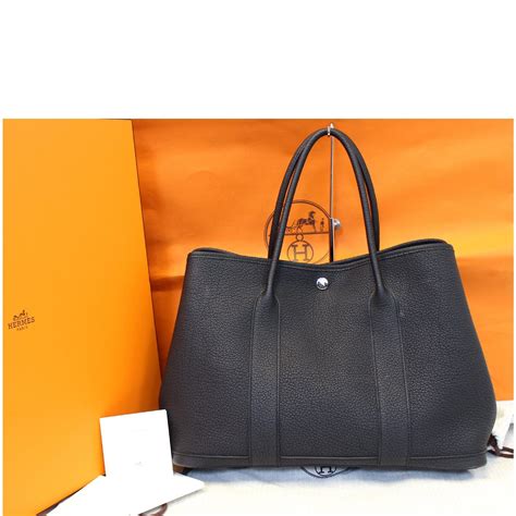 hermes garden tote black|hermes garden party 30 bag.